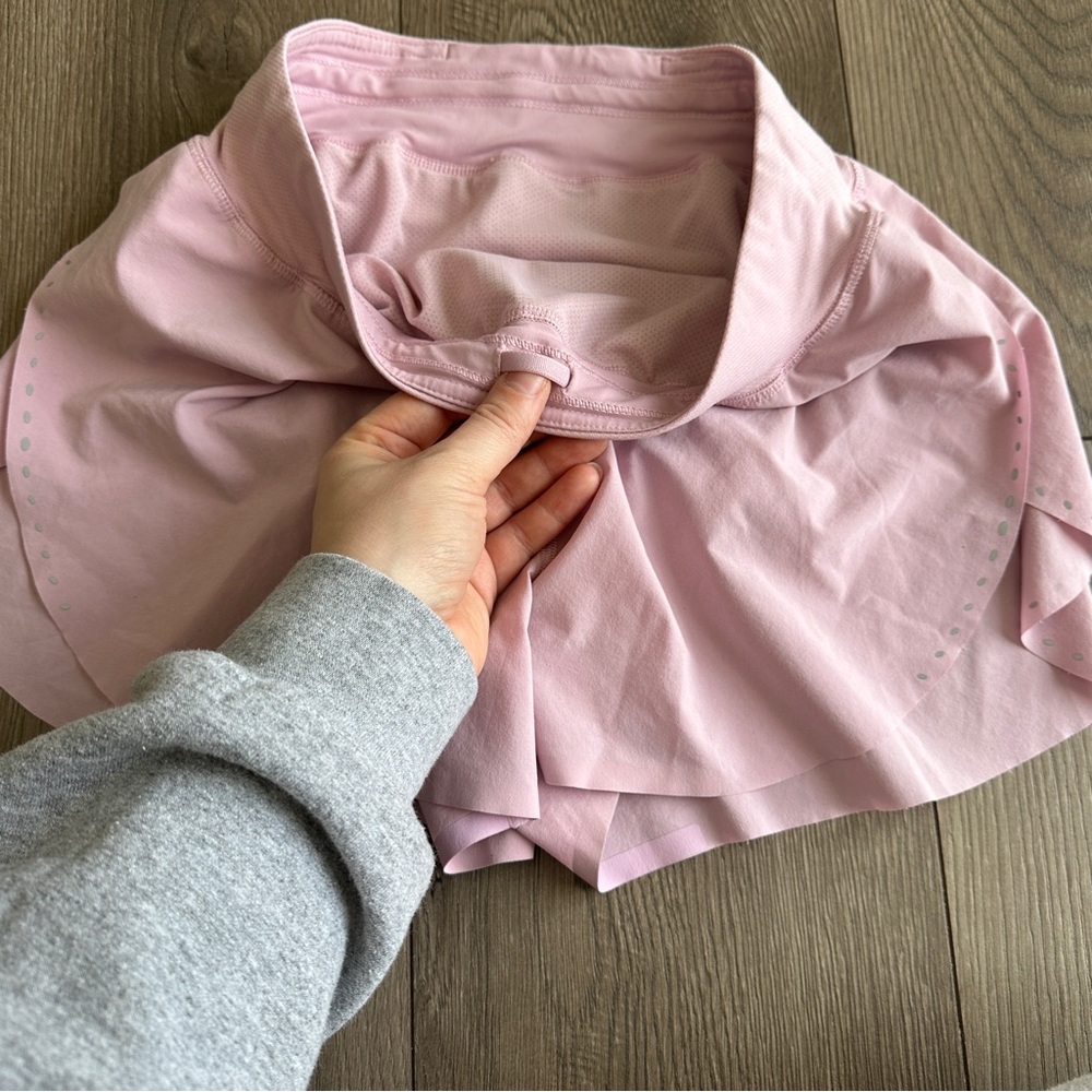 LULULEMON SHORTS Blush Pink Find your Pace 3 Inch - Picture 5 of 11
